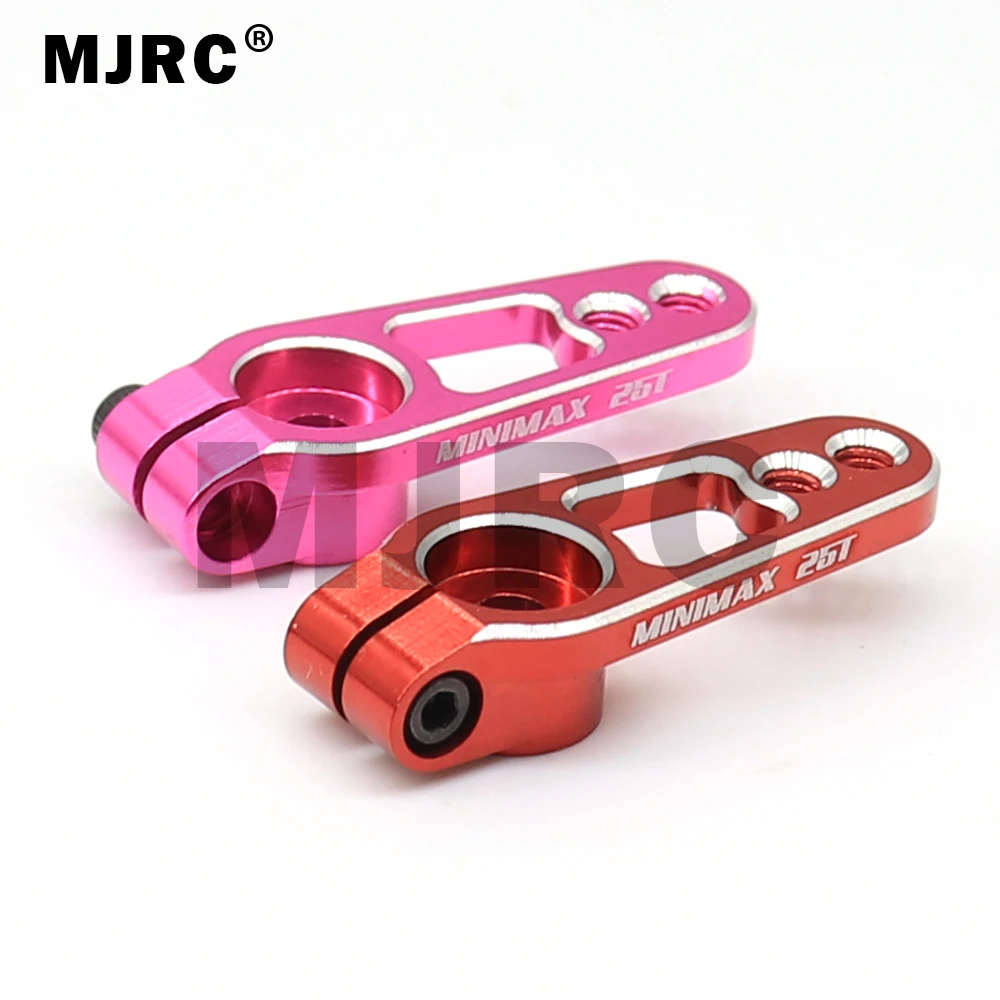 MJRC 1PCS Aluminum Alloy 25T 31mm Steering Servo Arm Horn Black/Red/Blue Color for RC Car Crawler Parts