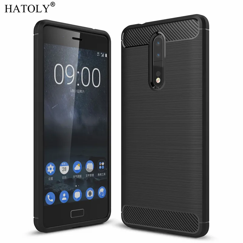 Чехол HATOLY для Nokia 8 чехол в деловом стиле мягкий силиконовый резиновый телефона |