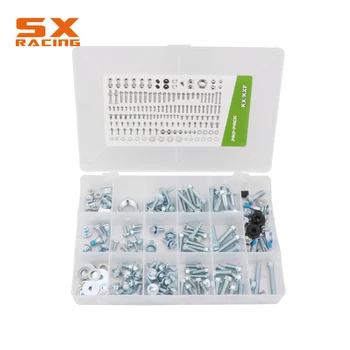 

Motorbike Dirt Bike Full Fastener Set Accessories Whole Box Screw Bolt 154 PCS For KAWASAKI KX KXF 125-450 2003-2018 Motorcycle