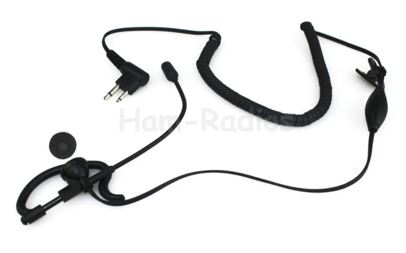 Новые черные 2 контактные наушники вкладыши для рации Motorola GP88 GP300 GP2000 P040 PRO1150 EP450