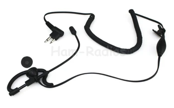 

New Black 2 PIN Ear Rod Headphone for Motorola Radio Two-way Radios GP88 GP300 GP2000 P040 PRO1150 EP450 EP350 Hot Black