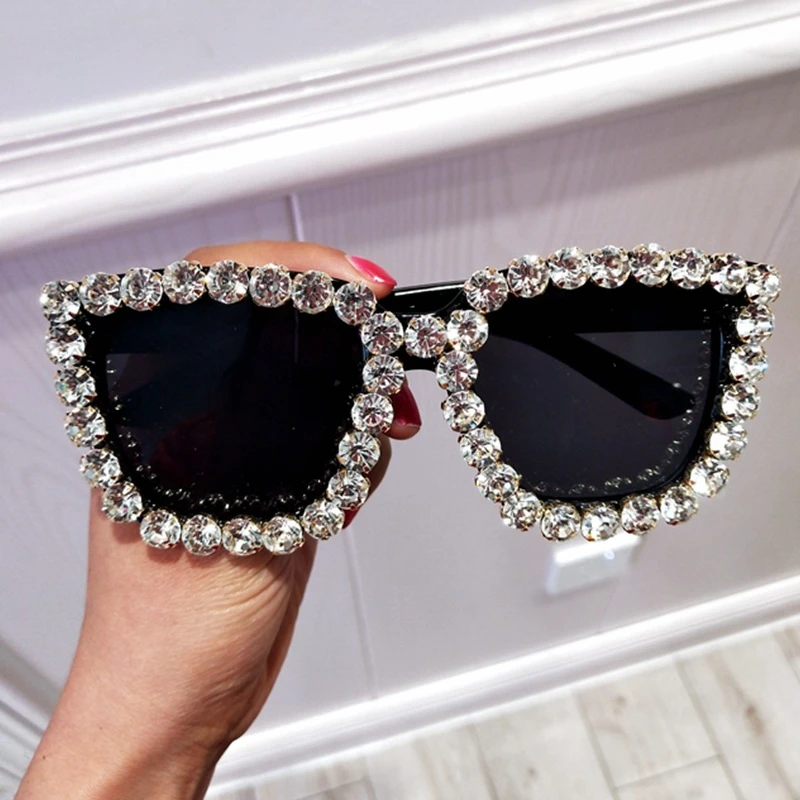 Gafas de diamantes para mujeres lujosas gafas de sol demujer Gafas de diamantes para mujeres lujosas gafas de sol demujer