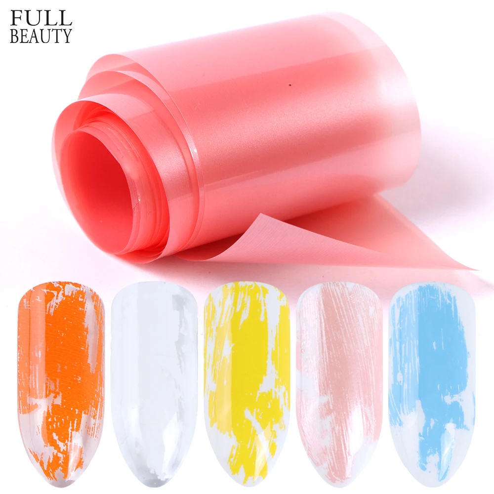 

5 Colors/Set Pink Blue Starry Nail Foils Shinning Transfer Stickers Decal Manicure Stylish Candy Sliders Decoration 4*20cm CH993