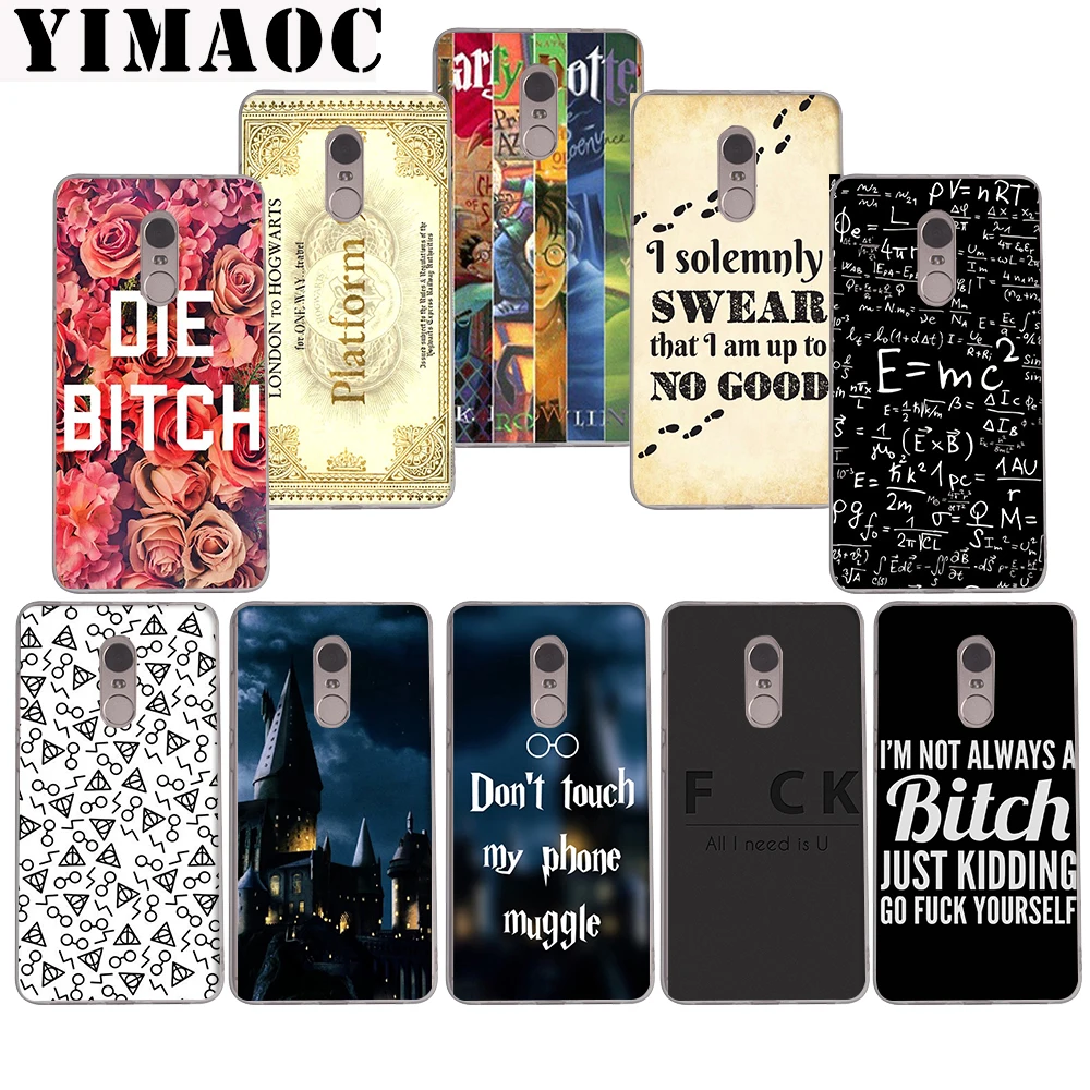 

YIMAOC 191z Harry Potter Bitch Soft Case for Xiaomi Mi a1 a2 f1 6 8 lite se mix 2s Redmi 5 6 6a S2 Plus 5A Note 5 6 Pro 4 X