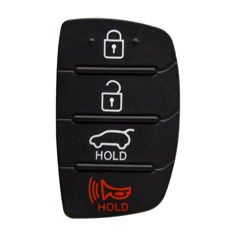 OkeyTech резиновая кнопочная Накладка для Mistra hyundai HB20 SANTA FE IX35 IX45 3 4 кнопки откидной Складной Дистанционный Автомобильный ключ чехол