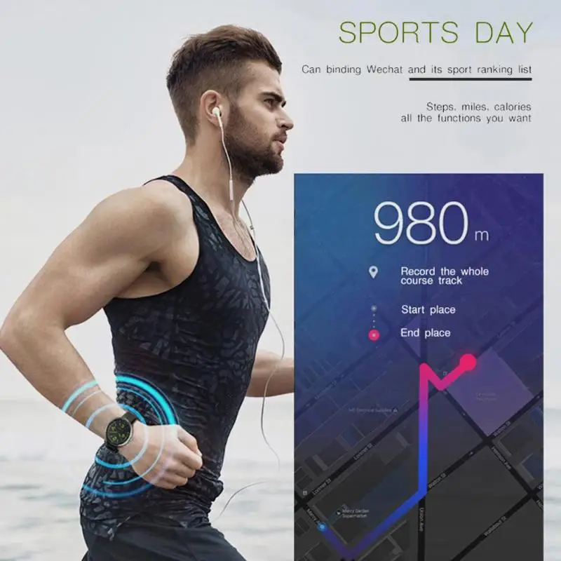 ALLOYSEED 30ATM Waterproof Quartz Wristwatch TPE Starp Sports Night Vision Bluetooth Smart Watch for Android IOS