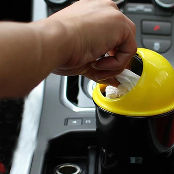 

Car Garbage Can Car Trash Can Garbage Dust Case Holder Bin Car-styling Hot Sale Dewtreetali