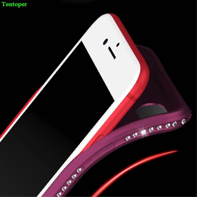 Роскошный Алмазный чехол для Samsung S9 S8 Plus S7 Note 8 блестящий iPhone 6 7 iphone X мягкий из ТПУ
