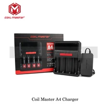 Аутентичная катушка Master A4 зарядное устройство для зарядки 18650 26650 литиевая батарея 4-battery-slot VS Nitecore D4 Intelligent Digi charger