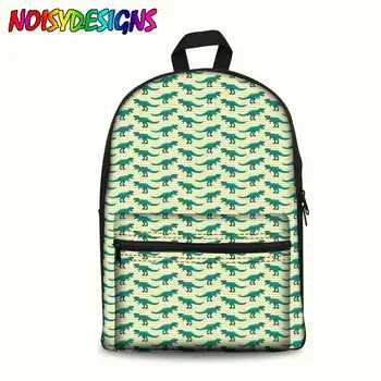 

Schoolbag Dinosaurs Backpack Mochila Infantil Green Tyrannosaurus Printed Rucksack Large Bagpack for Teen Boys Drop shipping