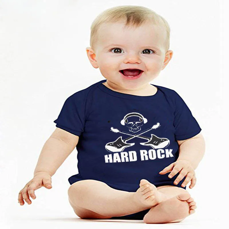 Culbutomind хлопок новорожденный комбинезон с коротким рукавом жесткая одежда в стиле рок удобный мальчик девочка боди для новорожденного, для младенца