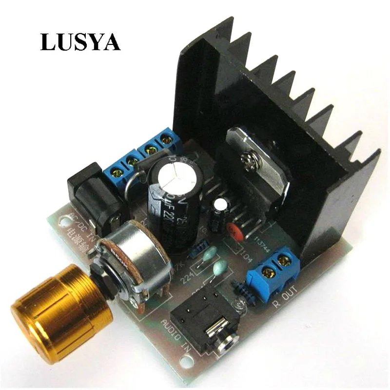 

Lusya TDA7266 Digital Amplifier Audio Board 2*7W Dual Channel for For 4-8ohm Audio Speaker DC 12V