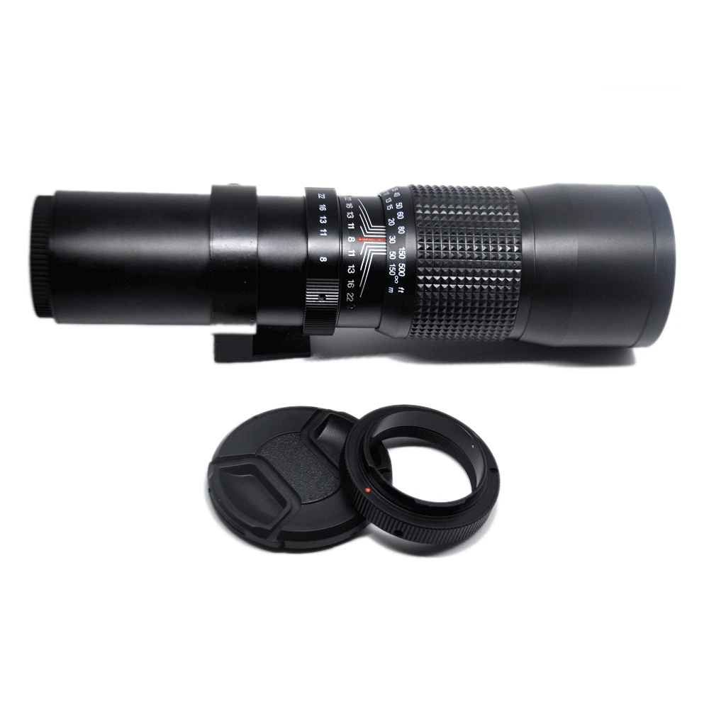 JINTU 300 мм f/8 телеобъектив+ T2-NEX адаптер для камеры sony E-Mount NEX 3 4 5 6 7 A3000 A6000 A6100