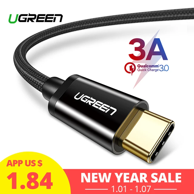 Best Offers Ugreen USB Type C Cable for Samsung Galaxy S9 S8 Fast Charging Data Cable for Huawei Mate 20 Pro Mobile Phone Charger Cord USB-C Best Offers Ugreen USB Type C Cable for Samsung Galaxy S9 S8 Fast Charging Data Cable for Huawei Mate 20 Pro Mobile Phone Charger Cord USB-C