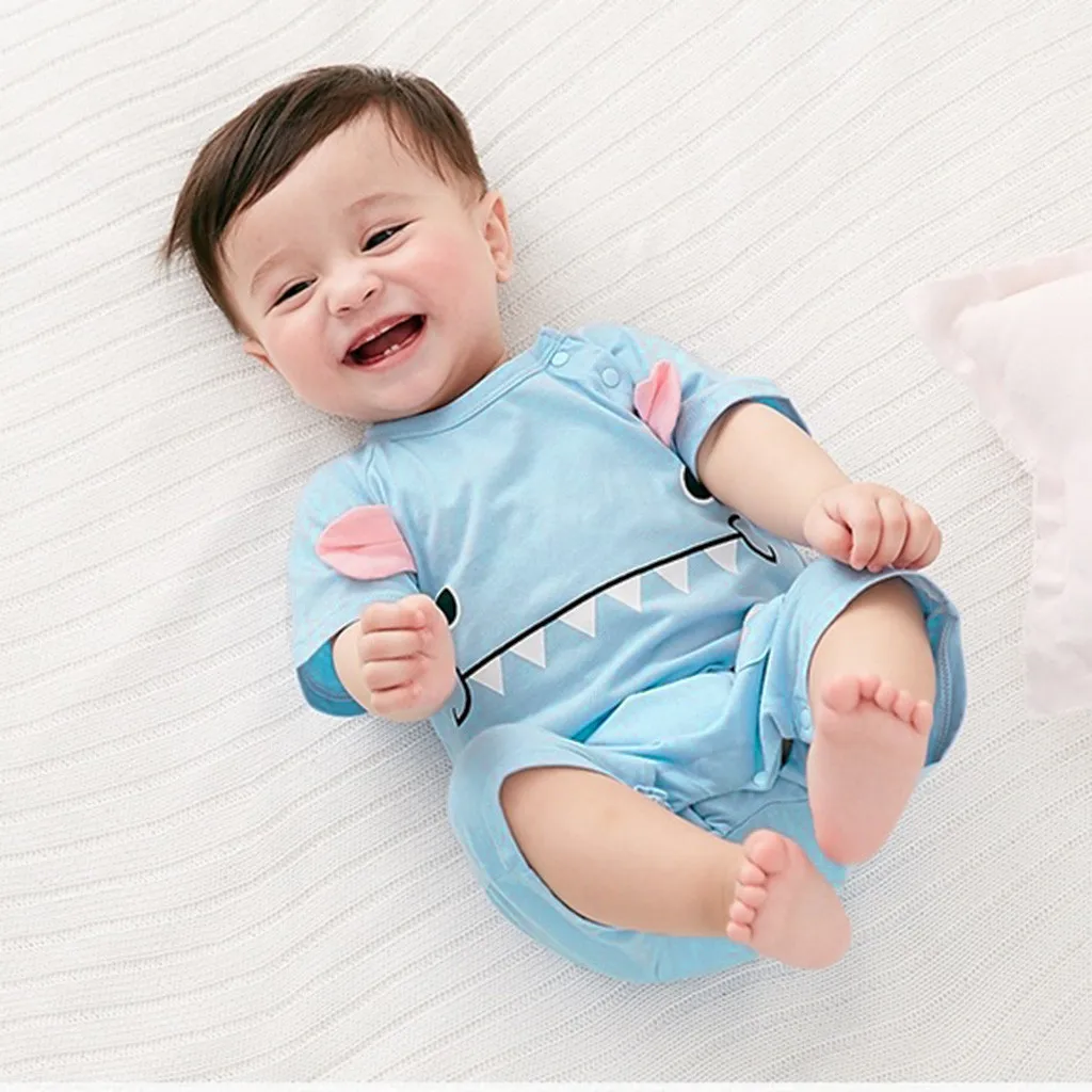 

Summer Infant Baby Boys&Girls Cartoon Print Romper Jumpsuit 2019 NEW Drop Shipping