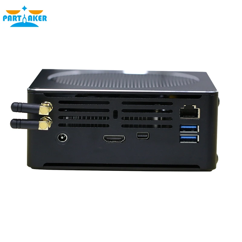 Причастником B18 Super Nuc i7 8850H 6 ядер 12 нитей Мини ПК Windows 10 Pro 2* DDR4 NVMe PCIe AC Wifi настольный компьютер HDMI Mini DP