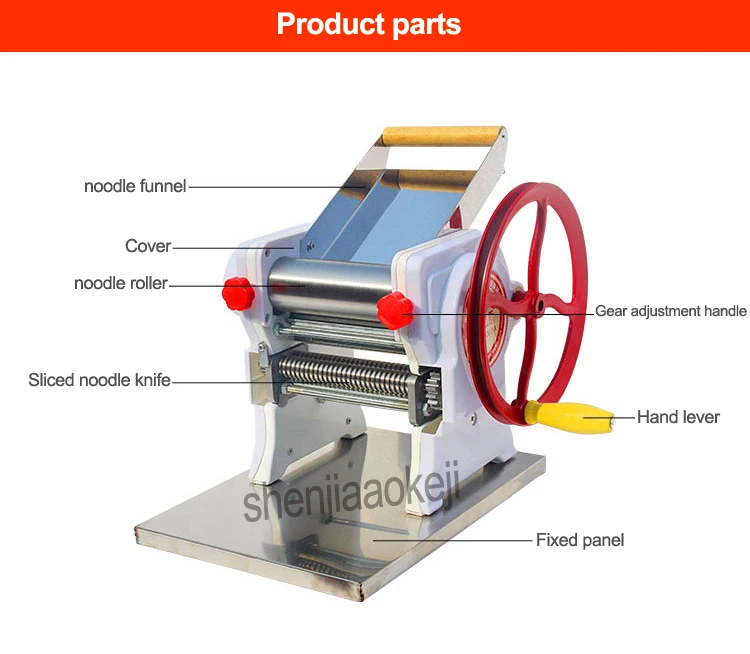 Бытовая ручная машина для лапши, коммерческая машина для приготовления пельменей, машина для приготовления пасты, машина для приготовления лапши, 18 см, ширина ролика для лапши