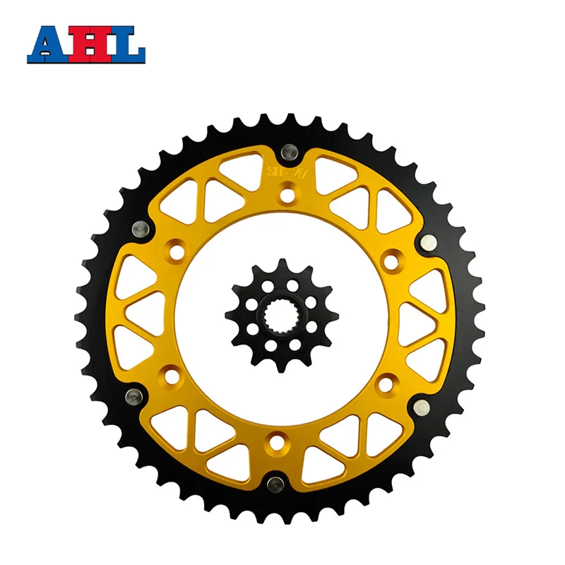 Мотоцикл Запчасти, 47(Европа)-12 передние и задние Комплект звездочек для SUZUKI RM-Z250 RMZ250 RM-Z РМЗ 250 2007-12 RM125 1987-11 Шестерни подходит 520 цепи
