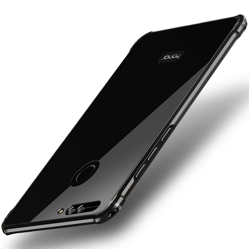 

Huawei Honor 8 Case Luxury Plated Aluminum Metal & Acrylic PC Back Cover Case For Huawei Honor 8 Hard Protection Phone Case Bags