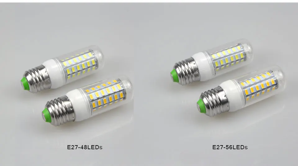 AIMENGTE E27 светодиодный светильник 220V SMD 5730 E14 светодиодный свет лампы 24/36/48/56/69/72 Вт/светодиодная лампочка Кукуруза Светодиодный прожектор светодиодные настольные лампы Люстра