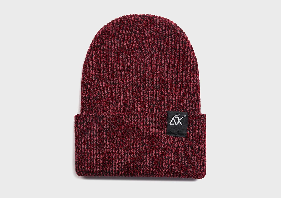 Letter ADK Knitted Hat Women Winter Warm Casual Acrylic Hat Crochet Ski Beanie Hat Female Men Soft Baggy Crimping Hip Hop Cap