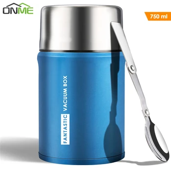 

Onme 750ml Thermos for Food Large Vacuum Flasks lunch box Insulated Soup Porridge Box Outdoor Coffee Mugs Thermoses