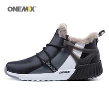 Onemix men’s trekking shoes anti slip walking shoes mountain shoes comfortable warm outdoor sneakers for men walking trekking