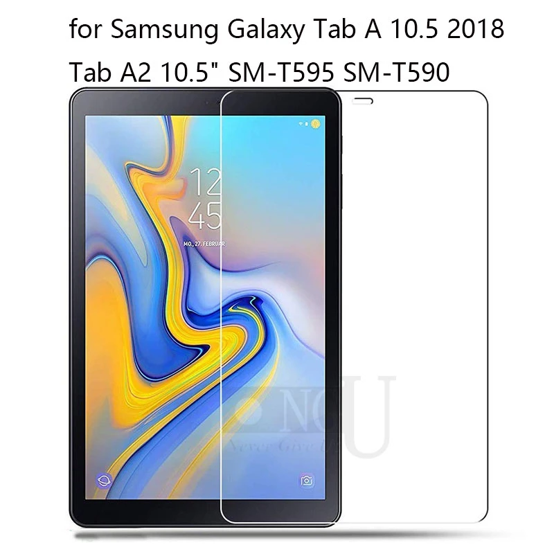 Screen Protector for T590 T595 Tempered Glass for Samsung Galaxy Tab A 10.5 2018 Tab A2 10.5"SM-T595 SM-T590 Tablet Glass Film samsung tablet holder