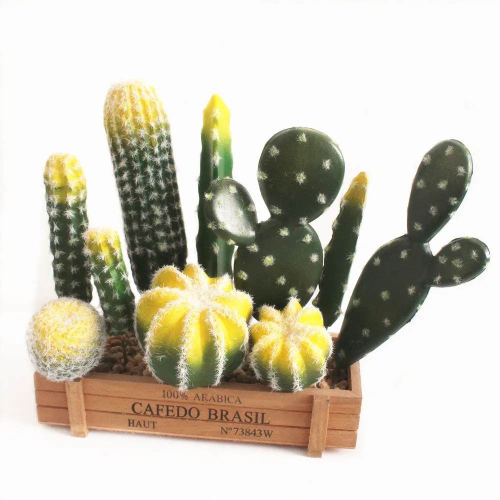 

1pcs Artificial Plants Vivid Cactus Decoration Artificial Flower Wedding /Party/Bedroom/Office Decorations 29