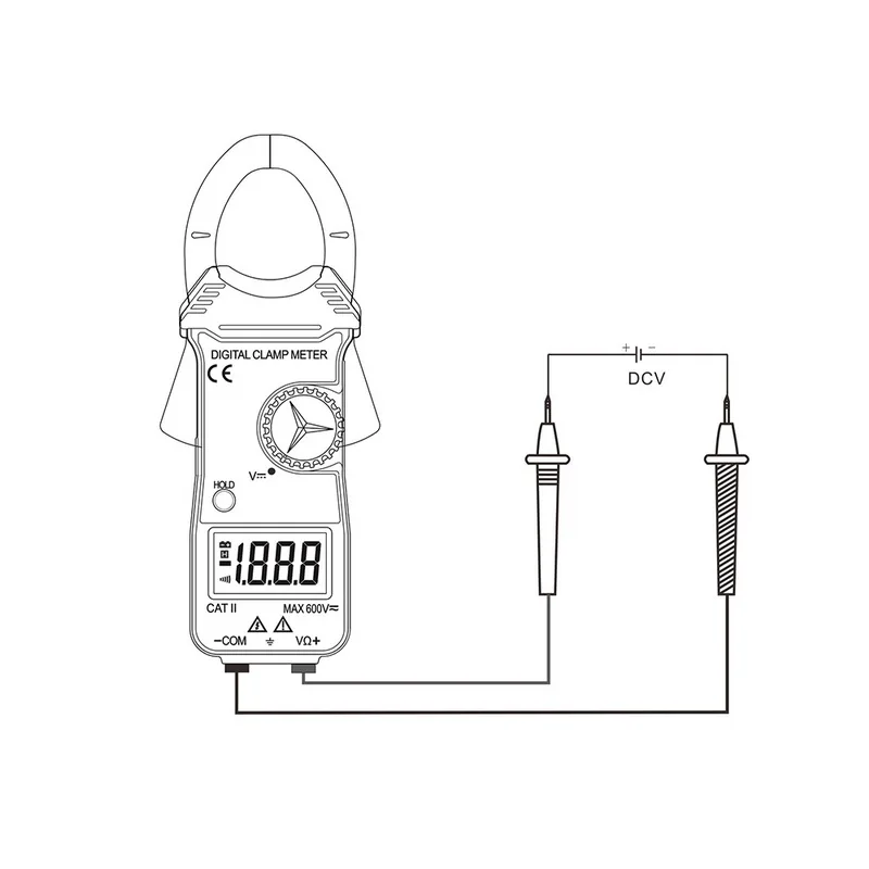 DT3288 Ручной цифровой Ампер зажим Универсальный измеритель тока клещи Вольтметр Амперметр мультиметр точность измерения тестер