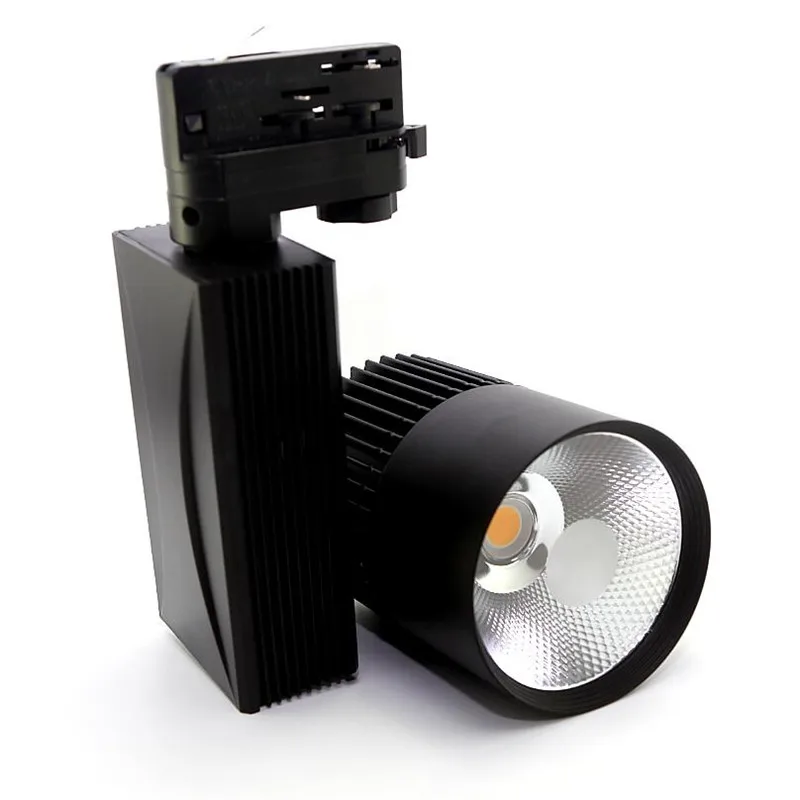Spotlight para Sapatos de Roupas o Envio Gratuito de 35 Faixa 2 Fios 3 4 Trilho Pista Loja Comercial Lâmpada w Cob Led Luz 8 4 fios trilho pista spotlight para sapatos