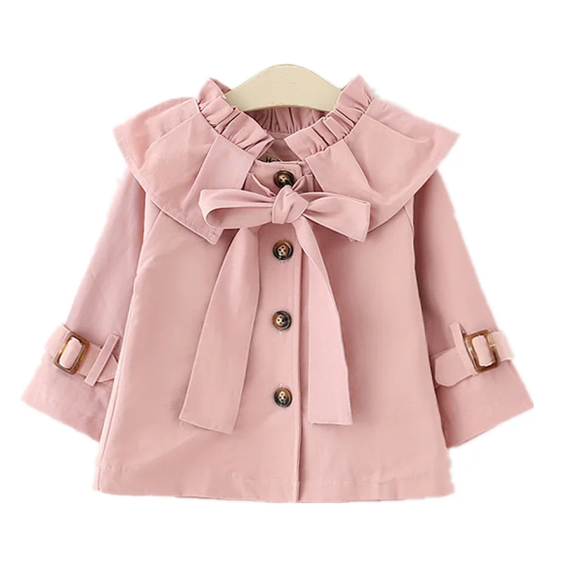 2017 Spring Autumn Girls Trench Coat Fashion Infant Toddler Outwear