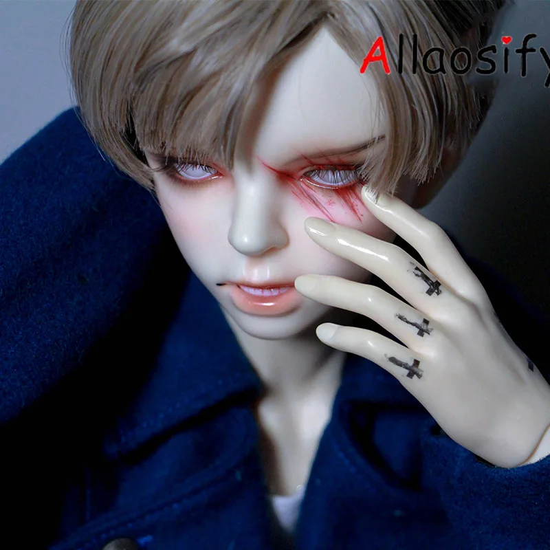 Allaosify для мальчиков и девочек bjd волосы 1 шт. короткий BJD парик 1/3 1/4 1/6 bjd кукла парик - Цвет: 6