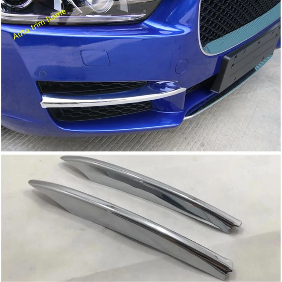

Lapetus Outside Front Fog Lights Lamp Eyelid Eyebrow Strip Cover Trim ABS Fit For Jaguar XE 2016 2017 2018 2019