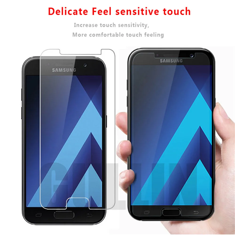 Защитное стекло закаленное для Samsung Galaxy J3 J5 J7 пленка A3 A5 A7 2015 2016 2017 защитный