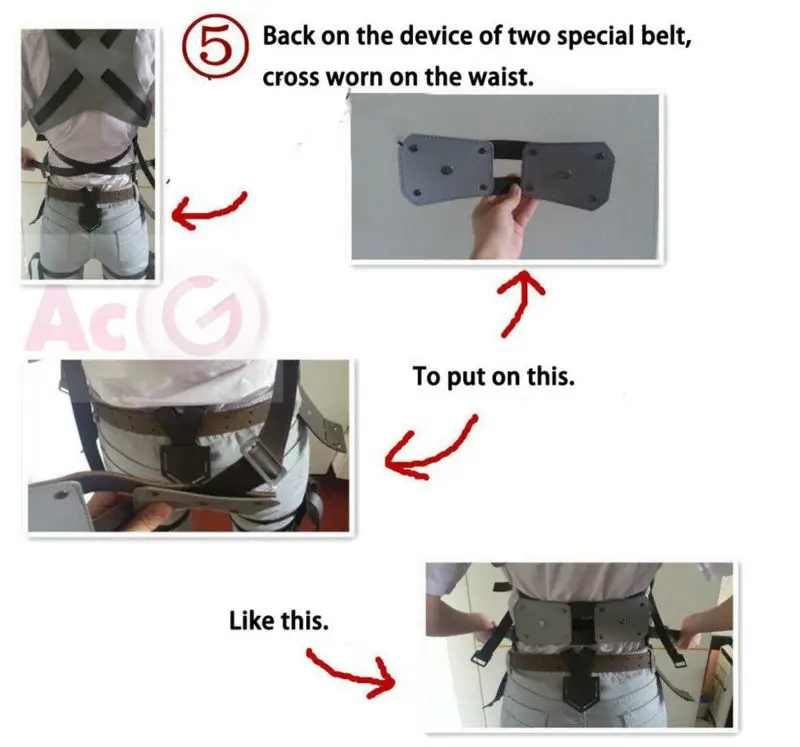 CosZtkhp Hot Anime Attack On Titan Cosplay Shingeki No Kyojin Jacket Recon Corps Leather Skirt Hookshot Belts Suspenders Ackerman Costume -Zentai shop online