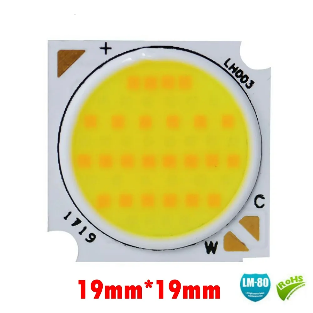 

19mm COB 12C2B 45W 36-38V CPS dual color COB RA CRI 80 High power lamp beads piezas brillante led watts lente blanco perlas