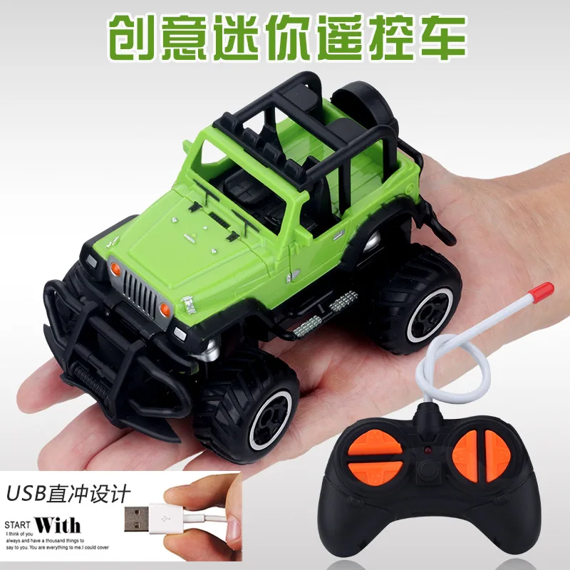 

Cross-border Mini remote Control car Children's Toy car Boys Electric rechargeable Land Cruiser small ca