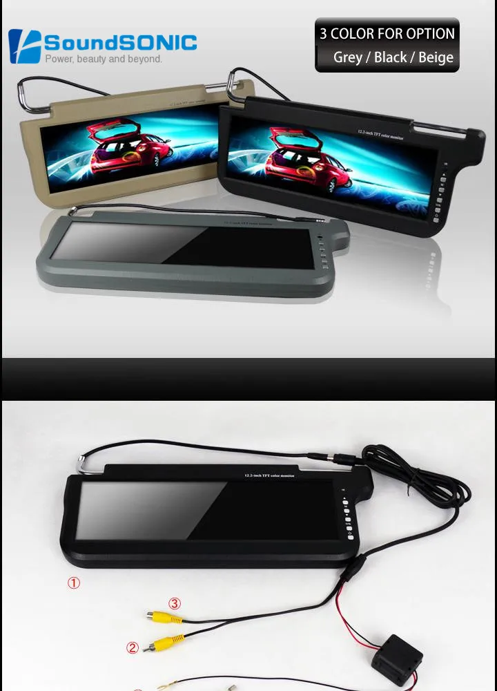 Sunvisor TFT LCD Monitor HD 