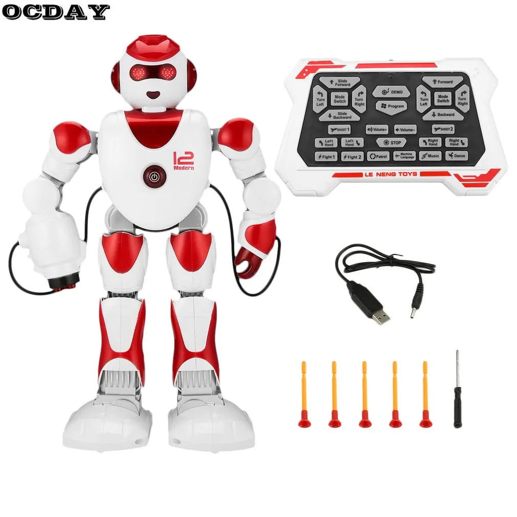 

OCDAY K2 Intelligent Alpha RC Robot Smart Programming Humanoid RC Robot Toys Demo Singing Dancing Robot Kid Educational Toy