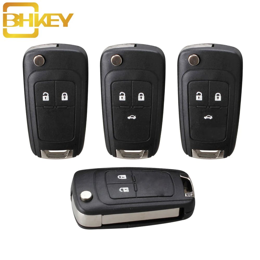 Bhkey 2/3 кнопки дистанционного ключа оболочки чехол КРЫШКА ДЛЯ OPEL VAUXHALL OPEL Insignia Astra Zafira для Chevrolet Cruze для Buick корпус для автомобильного ключа