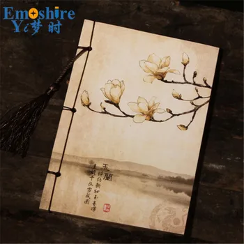 

Own Brand Emoshire Antique Design Creative Notepad for Girls Flower Printing Wholesale Retro Chinese Style China Notebook N297