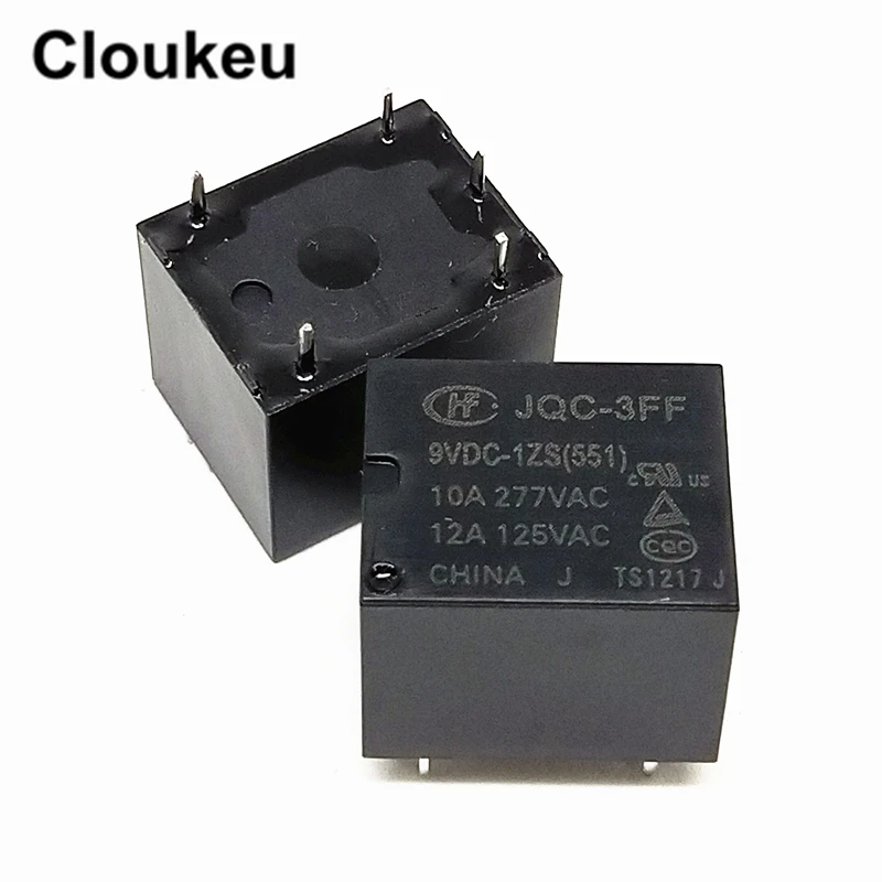 

JQC-3FF-9VDC-1ZS 10A Relay DIP5 HF3FF-009-1ZS