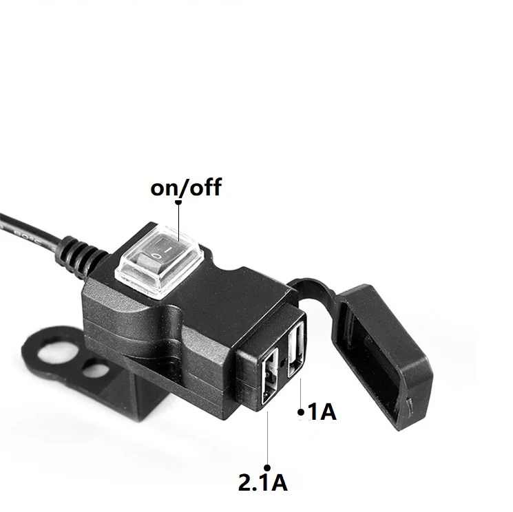 Sale 9-24v 9-90v 36V 48V 72V 84v  Double1.0A 2.1A USB Charger Universal Electric Scooter Motorcycle USB Mobile Phone Charger E-bike 2