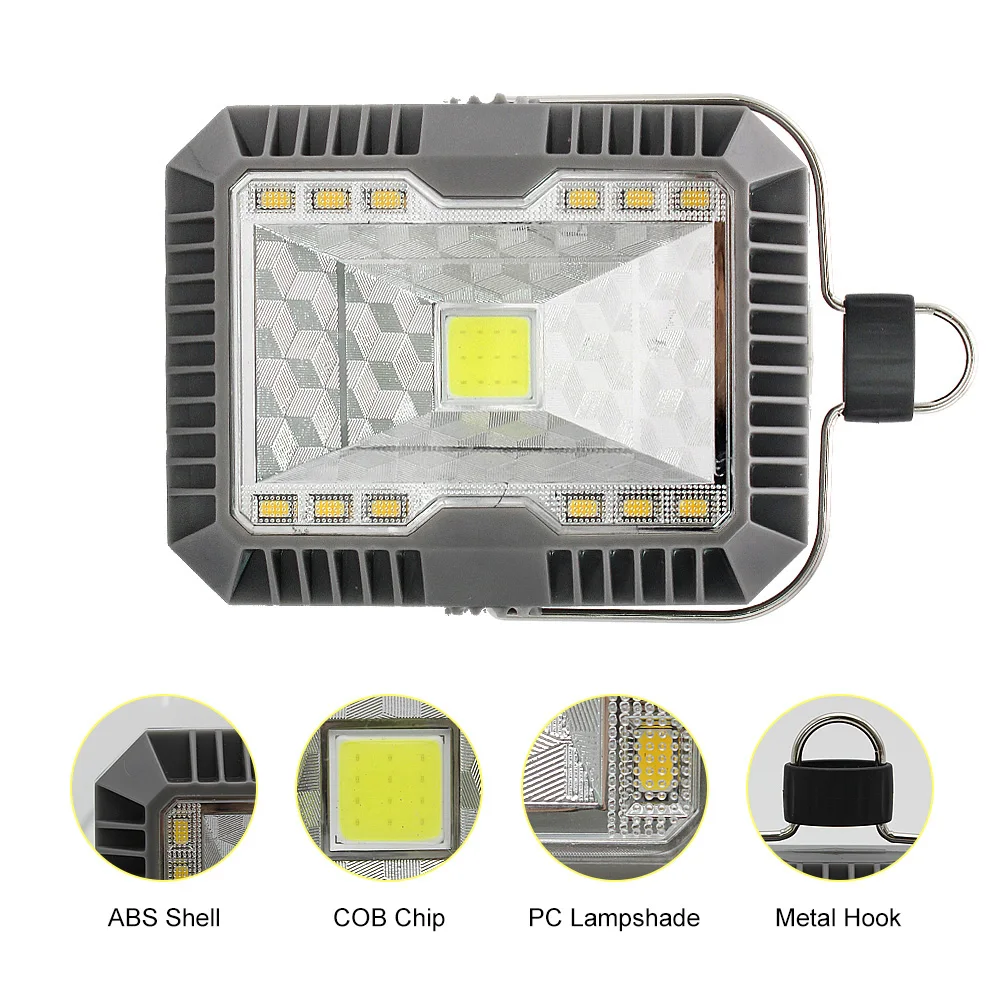 

Solar LED Lamps 3 Modes Spotlight USB Rechargeable Portable Hanging Bulbs for New Year Outdoor Garden Yard Decrations
