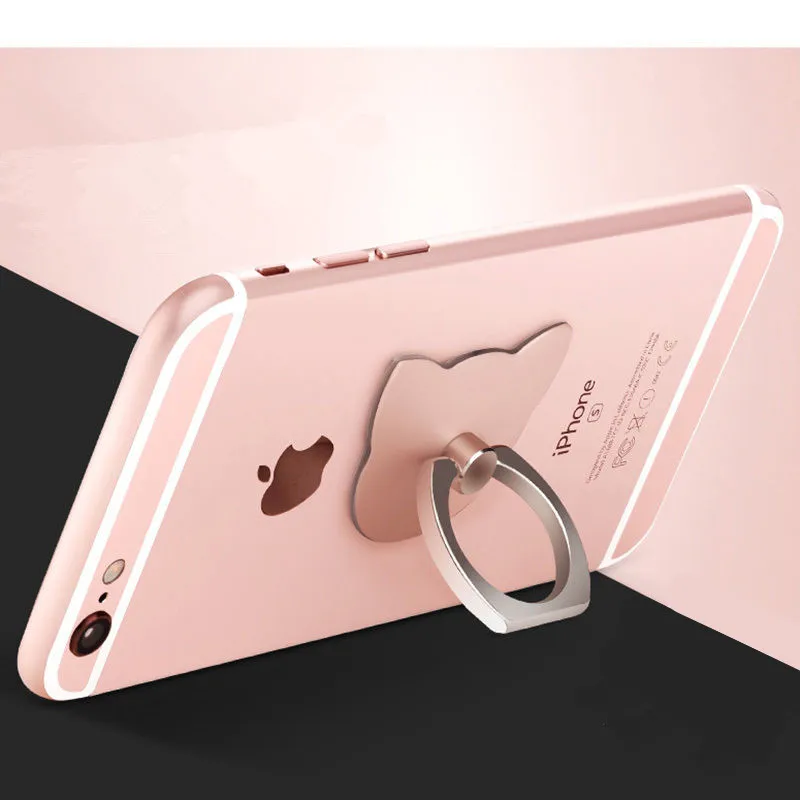 Luxury 360 Degree Finger Ring Cartoon Minnie Head Mobile Phone Smartphone phone Holder Stand 08