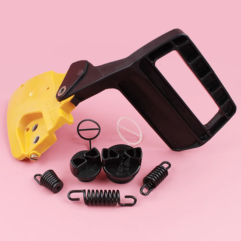 

Chain Brake Clutch Sprocket Cover Handle For Partner 350 351 Chainsaw Spare Part AV Buffer Spring Mount Fuel Oil Tank Cap Kit