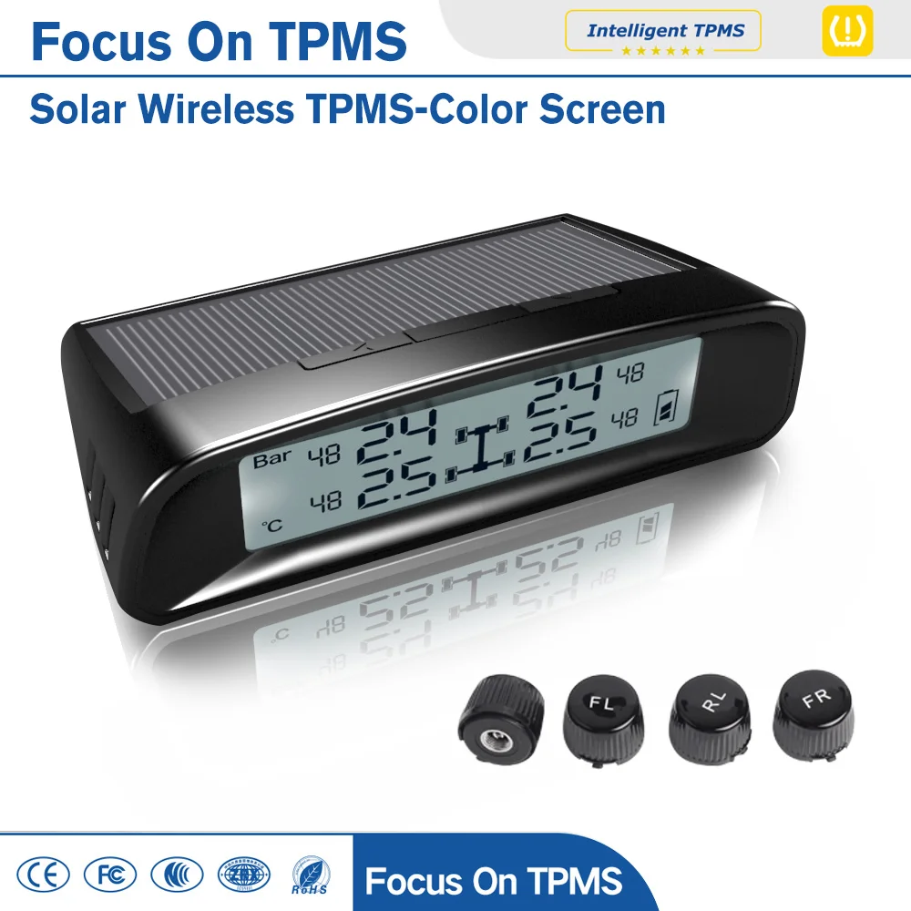 

NEVERLAND Wireless Smart Car TPMS 12V Digital Tire Pressure Monitoring System Tire Pressure Alarm Car Electronics