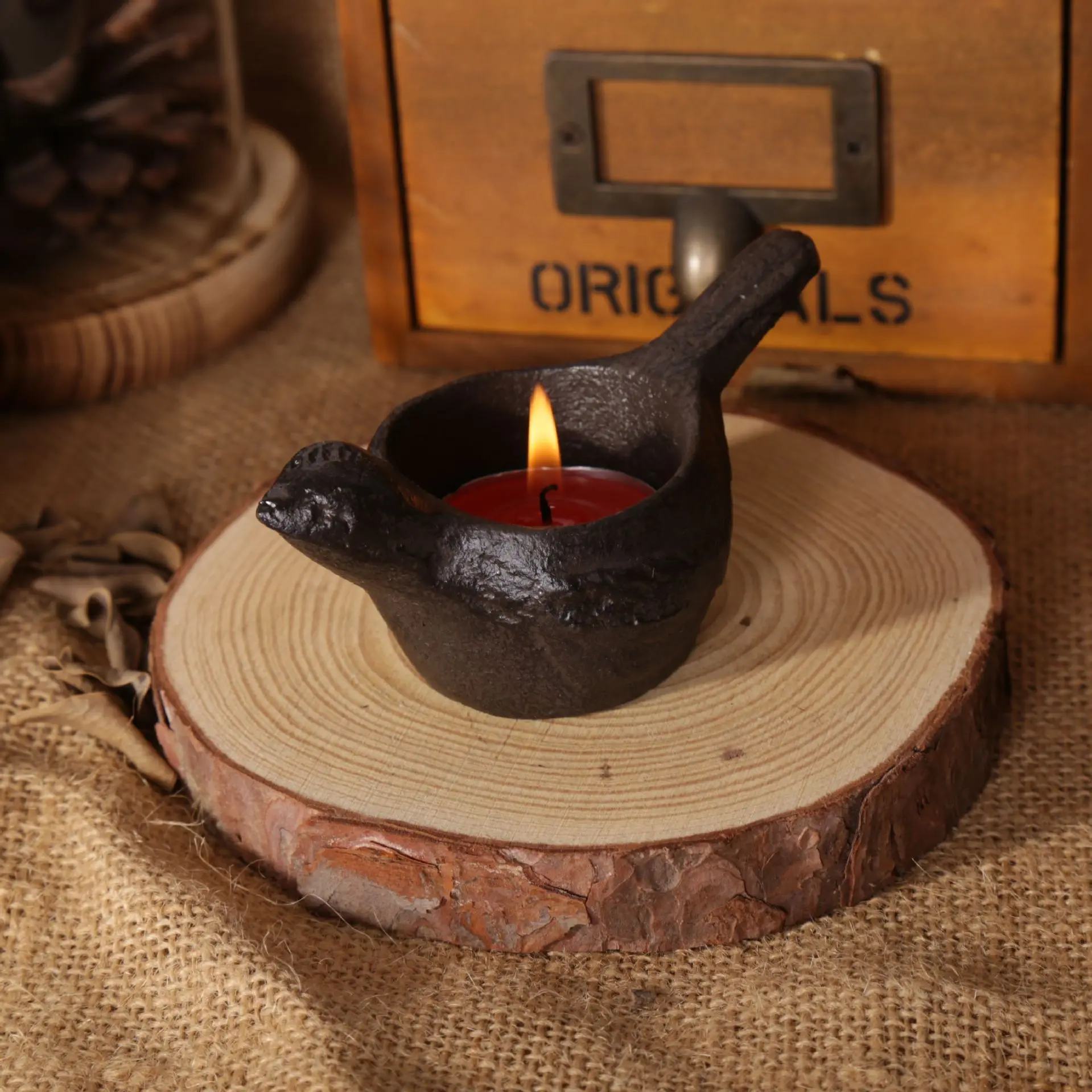 Vintage Iron Bird Candle Holders 9.7*4.5*6.2CMin Candle Holders from