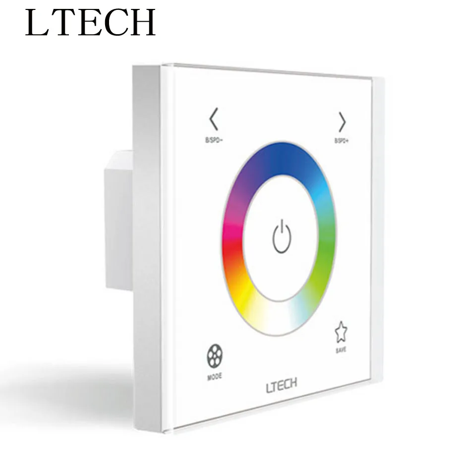 

Xnbada LTECHWall Mount LED RGB Controller EX3S Touch Panel AC100~240V Input 2.4GHz DMX Output For RGB Led Strip Lights